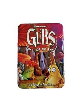 Gubs Card Game Wit and Luck Tin Gamewright Incomplete Missing 1 Card